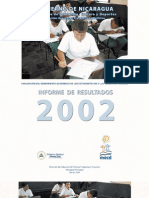 Informe Pruebas Rendimiento Academico 2002