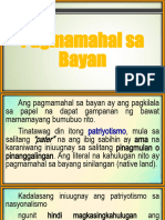 Lesson 10 Ang Pagmamahal Sa Bayan