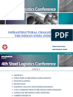 Infrastructural Challenges in Steel Industry -Best Paper published in 4th International Steel Logistics Conference in Antwerp