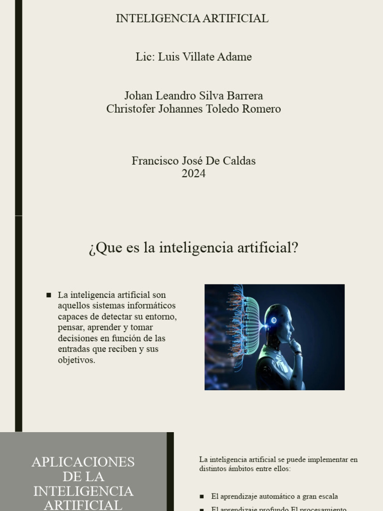 Aplicaciones y Efectos de la IA en el Trabajo | PDF | Inteligencia ...