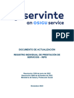 Documento Actualización RIPS Resolución 1036-2806 de 2022