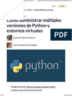 Administrar Versiones de Python