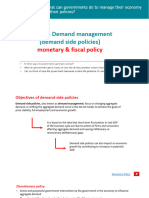 3.5 Demand Side Policies, Monetary and Fiscal Policy