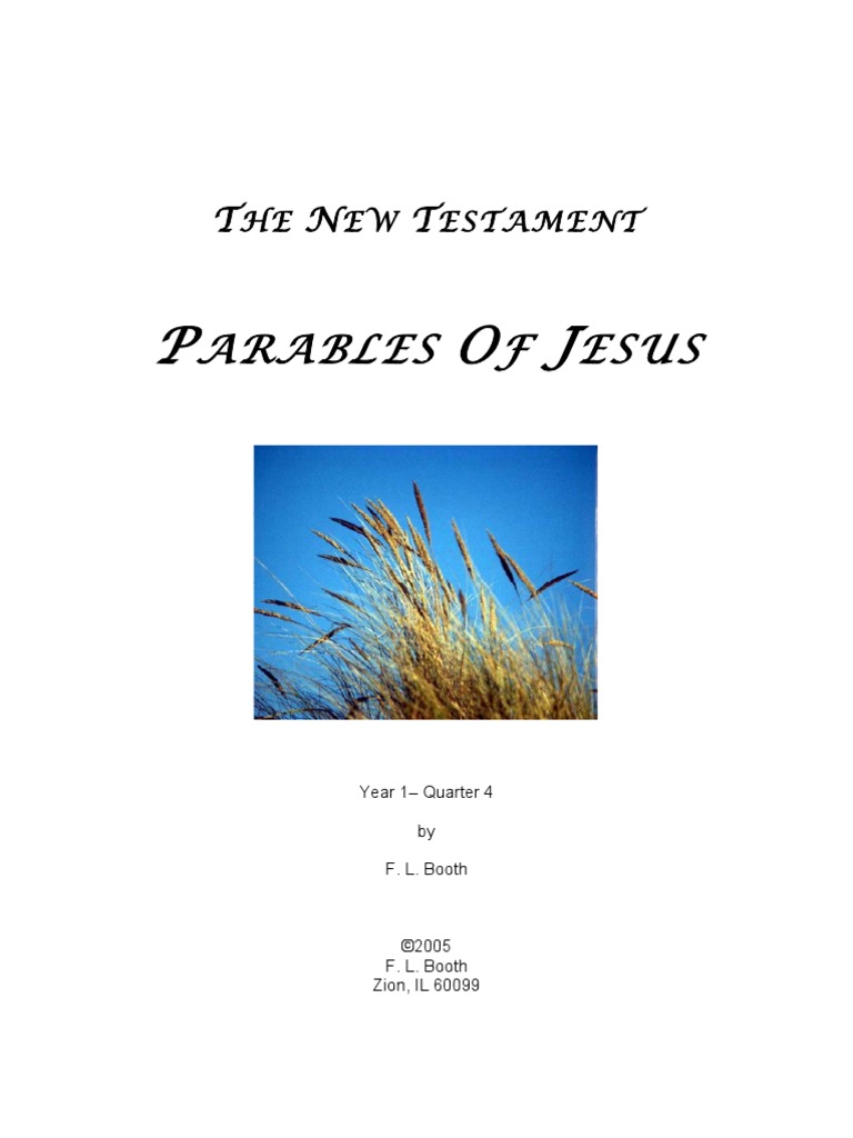 Parables Of Jesus Pdf Parables Of Jesus Canonical Gospels