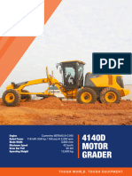 4140D Motor Grader: Tough World. Tough Equipment