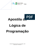 Curso de Lógica de Programação - Parte 01