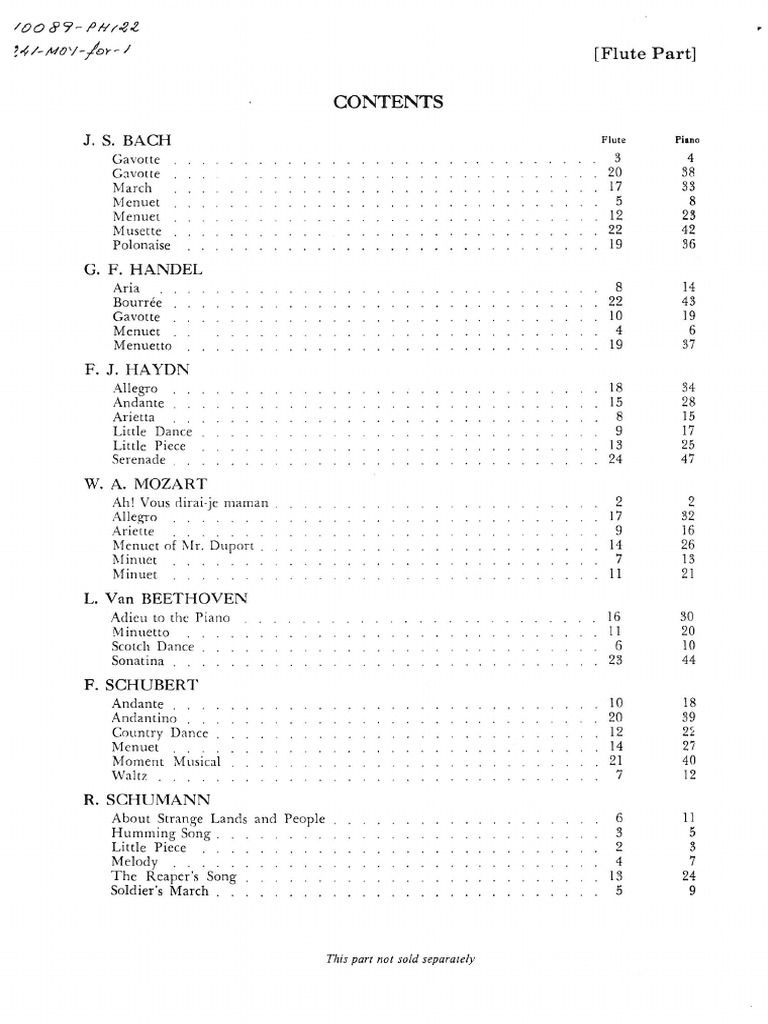 Forty little piecesflauta PDF