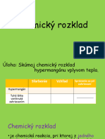 Chemické Rozklad