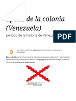 Época de La Colonia (Venezuela) - Wikipedia, La Enciclopedia Libre