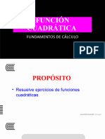 Sem 3 - Sesión 13 - Funciones Cuadráticas