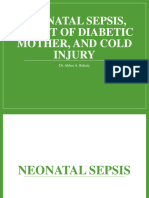 Neonatal Sepsis + Infant of Mother With DM and Cold Injury