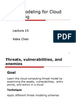 Threat Modeling For Cloud Computing: Keke Chen