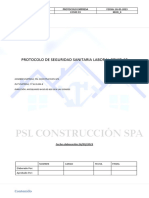 Protocolo Covid PSL Construcciones Spa 2023