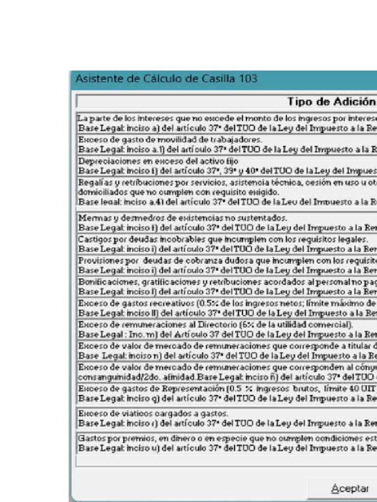 Adiciones y Deducciones Del Impuesto A La Renta | PDF