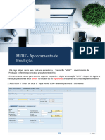 MFBF - Apontamento de Produção