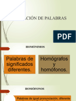 Homónimos y Parónimos