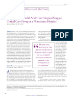 Evolving A Successful Acute Care Surgical/Surgical Critical Care Group at A Nontrauma Hospital