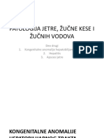 Patologija Jetre, Žučne Kese I Žučnih Vodova, 2. Deo. Prof. DR Nada Tomanović (Predavanje)