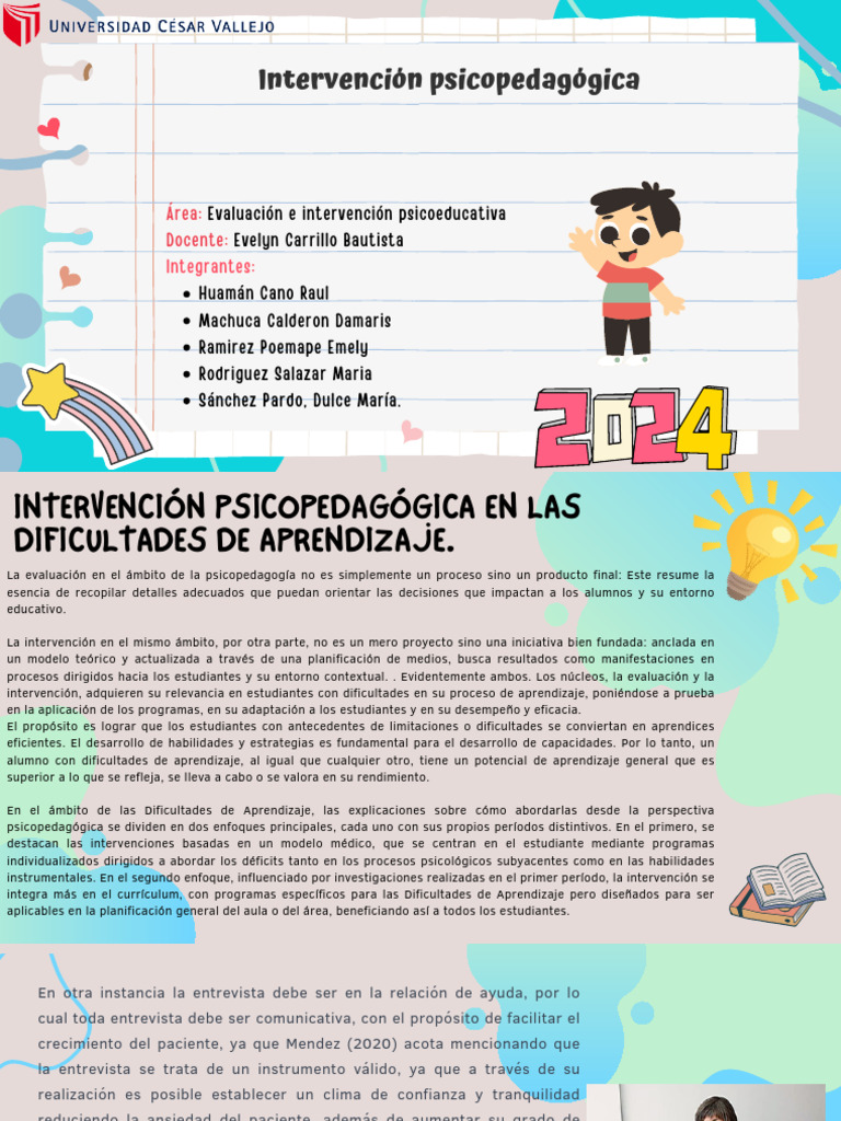 Intervención Psicopedagógica Efectiva | PDF | Plan de estudios ...