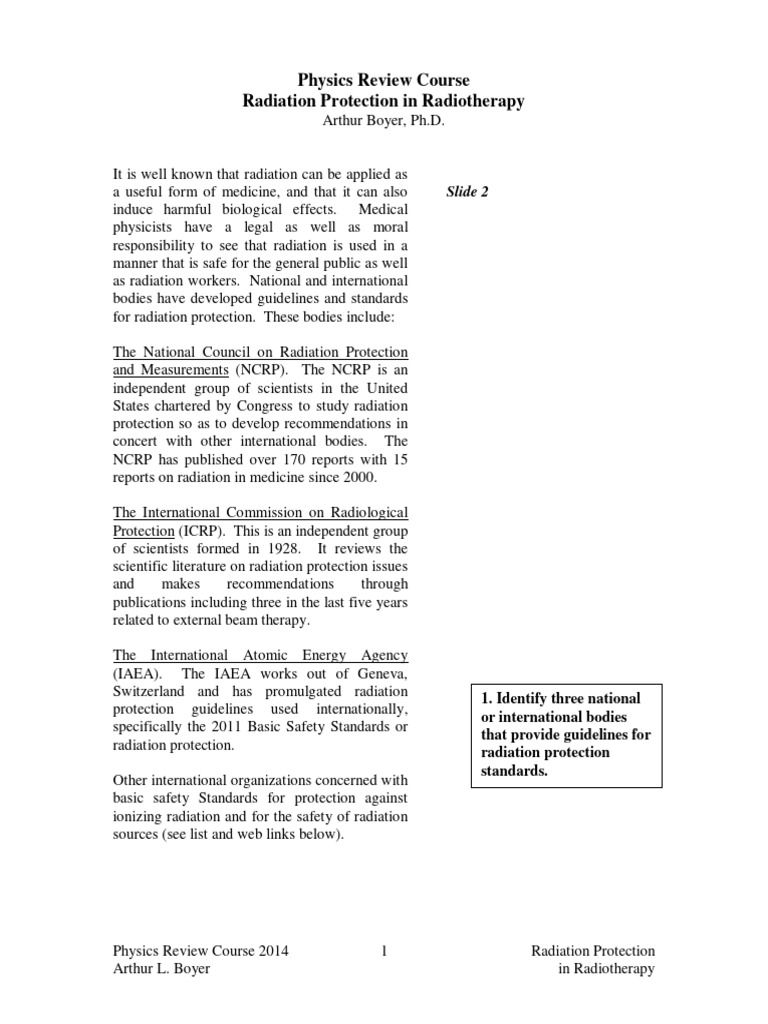Radiation Safety Handout Pdf Absorbed Dose Ionizing Radiation
