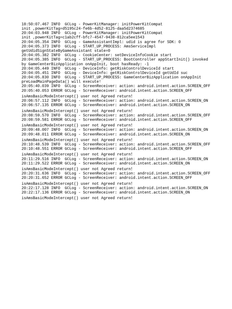 PowerKitManager Initialization Logs | PDF | Technology & Engineering