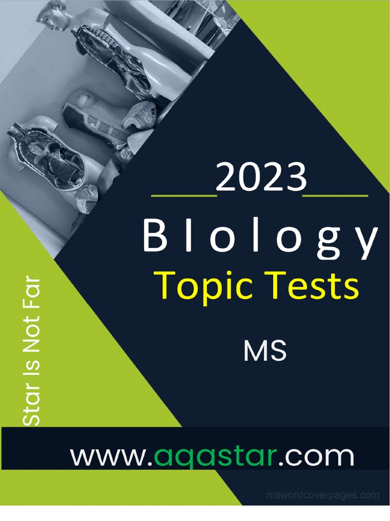 Biology Topic Test Ms | PDF