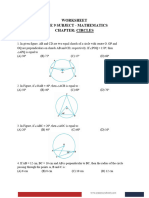 Circles Worksheet