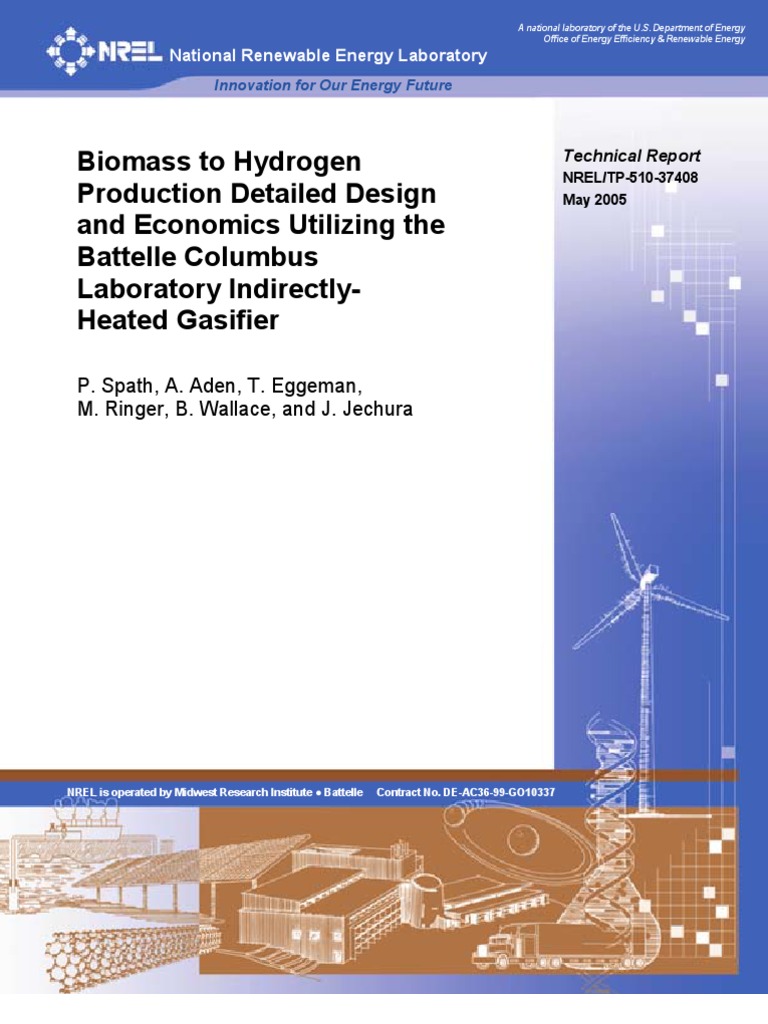Biomass To Hydrogen Production Detailed Design and Economics | PDF ...
