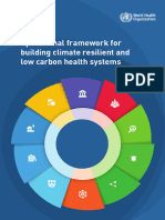 Operational Framework For Building Climate Resilient and Low Carbon Health Systems