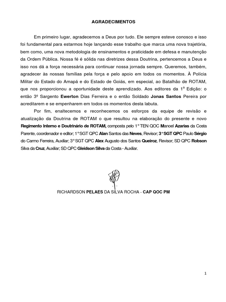 PM - Doutrina de Rotam Pmap | PDF | Tráfego | Polícia
