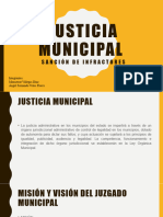 Justicia Municipal. Sanciones