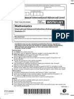 June 2022 QP - S1 Edexcel Math IAL