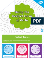 Using The Perfect Form of Verbs PowerPoint