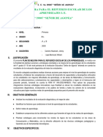 Plan de Mejora para El Refuerzo Escolar Primaria 4to A-Jenny-Mirian