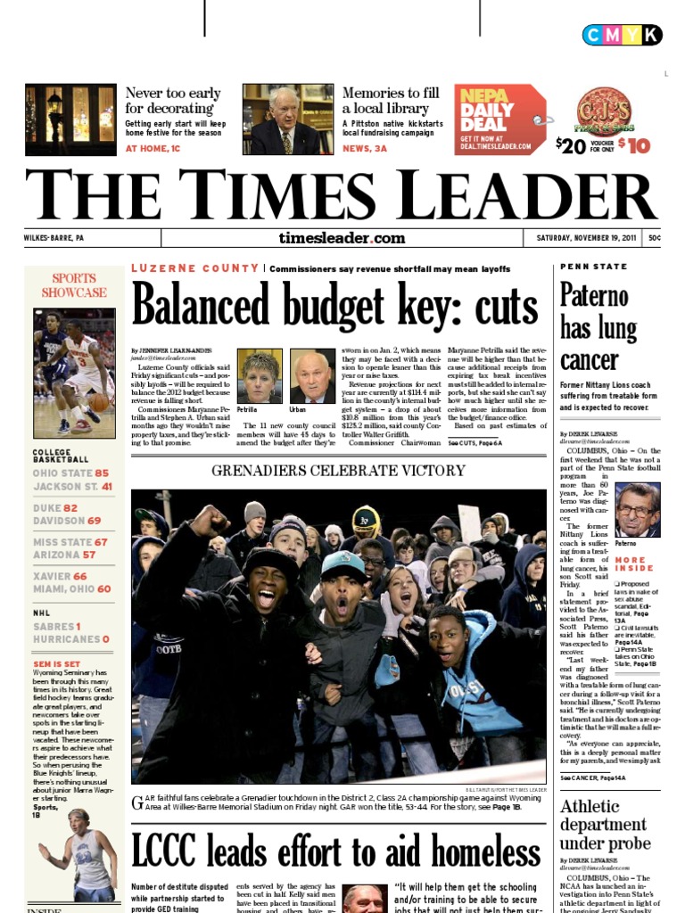 Times Leader 11-19-2011 PDF Prosecution Crime Thriller image