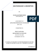 Phonemics and Phonology by ELISHA EDDIE (Assignment)