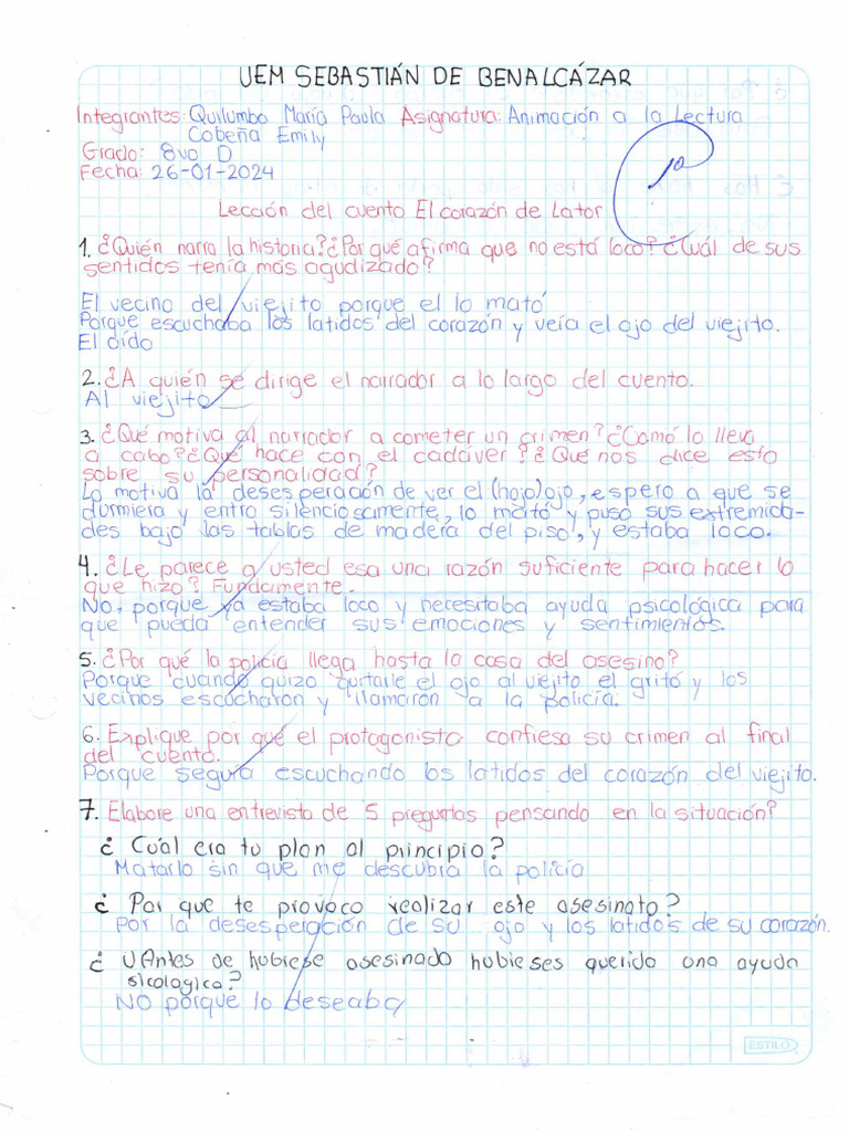 Prueba Animacion A La Lectura | PDF