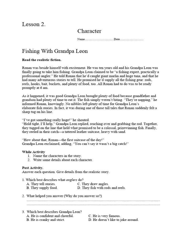 Character. FISHING | PDF | Angling | Fishing Techniques And Methods