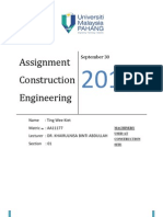 Assignment Construction Engineering