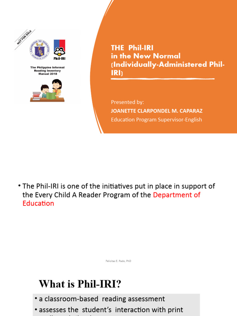 Phil-IRI Reading Assessment Guide | PDF | Cognitive Science | Learning