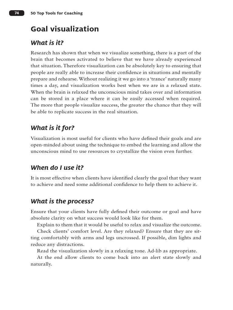 Goal Visualisation | Download Free PDF | Mind | Cognition