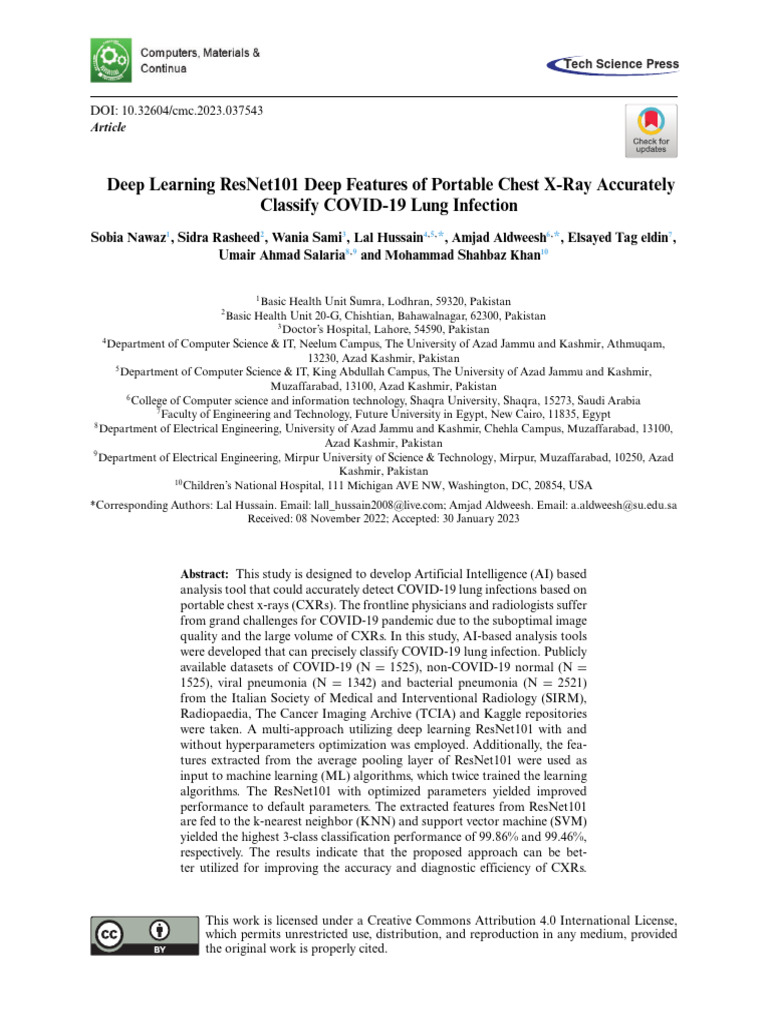 Deep Learning for COVID-19 X-Ray Diagnosis | PDF | Receiver Operating ...