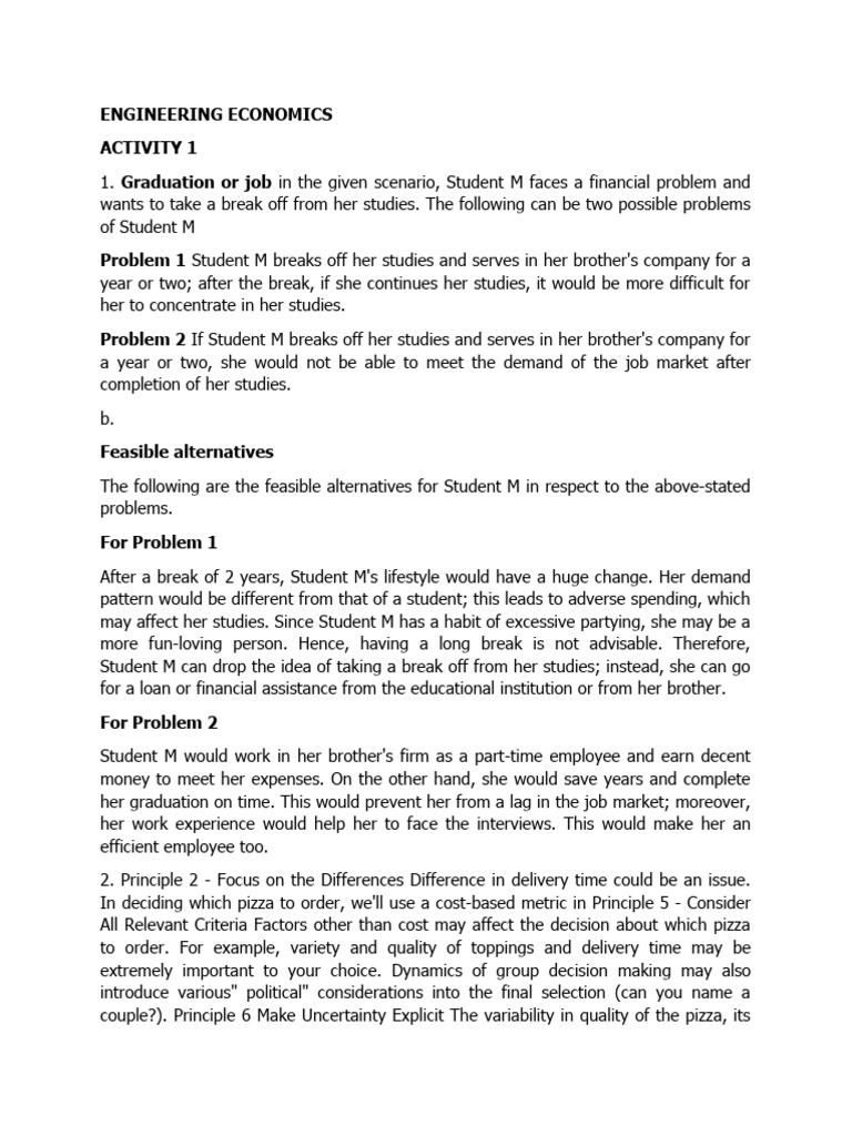 Engineering Economics Pdf Investing Economics