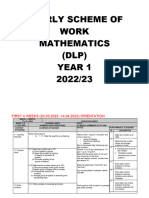 RPT Matematik DLP Tahun 1 Date 1