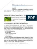 Fertilizar las plantas del acuario