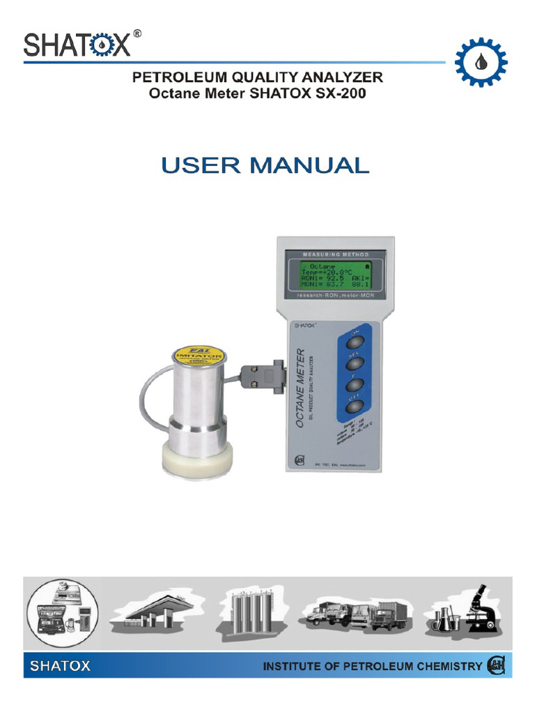 Octane Meter SX-200 Operations Manual | PDF | Sensor | Transformer