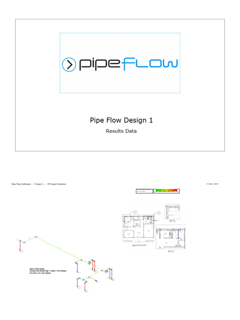 Pipe Flow Design Results Overview | PDF | Pump | Liquids