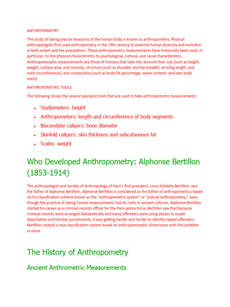 Anthropometry And Ergonomics Pdf Human Factors And Ergonomics