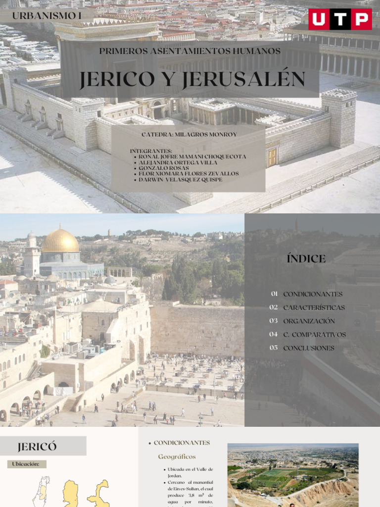 Análisis Jerico y Jerusalén | Descargar gratis PDF | Jerusalén | Israel
