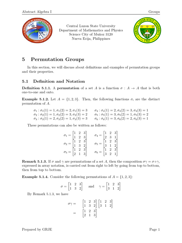 Understanding Permutation Groups | PDF | Permutation | Group (Mathematics)